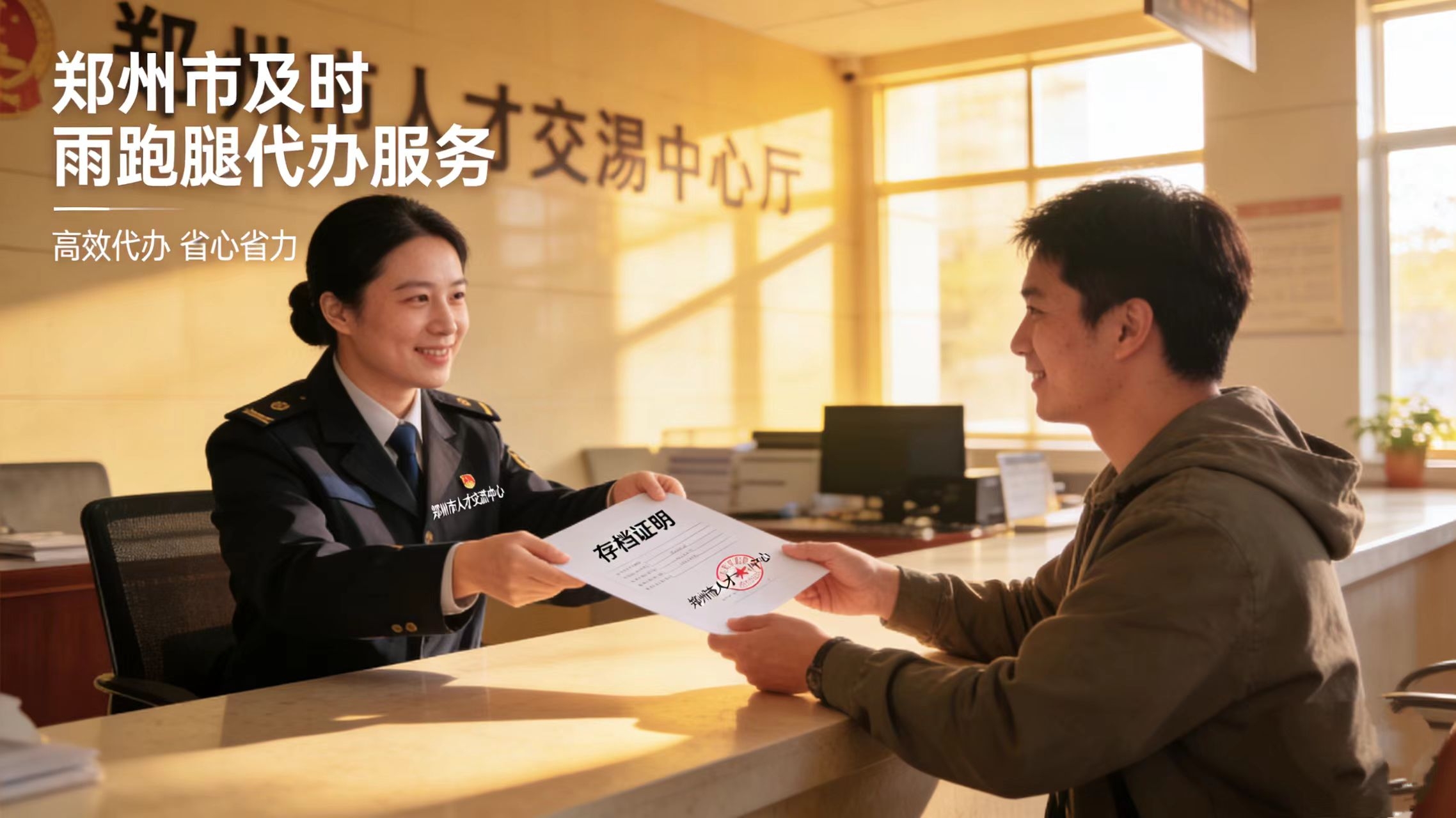 郑州市人才交流中心代办不踩坑！及时雨跑腿，熟悉流程全程可追溯(图1)